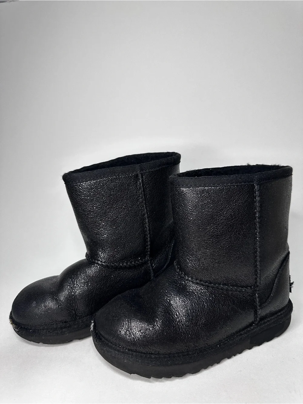 UGG Classic II Metallic Sparkle Black Toddler Boots size 12 EU 30